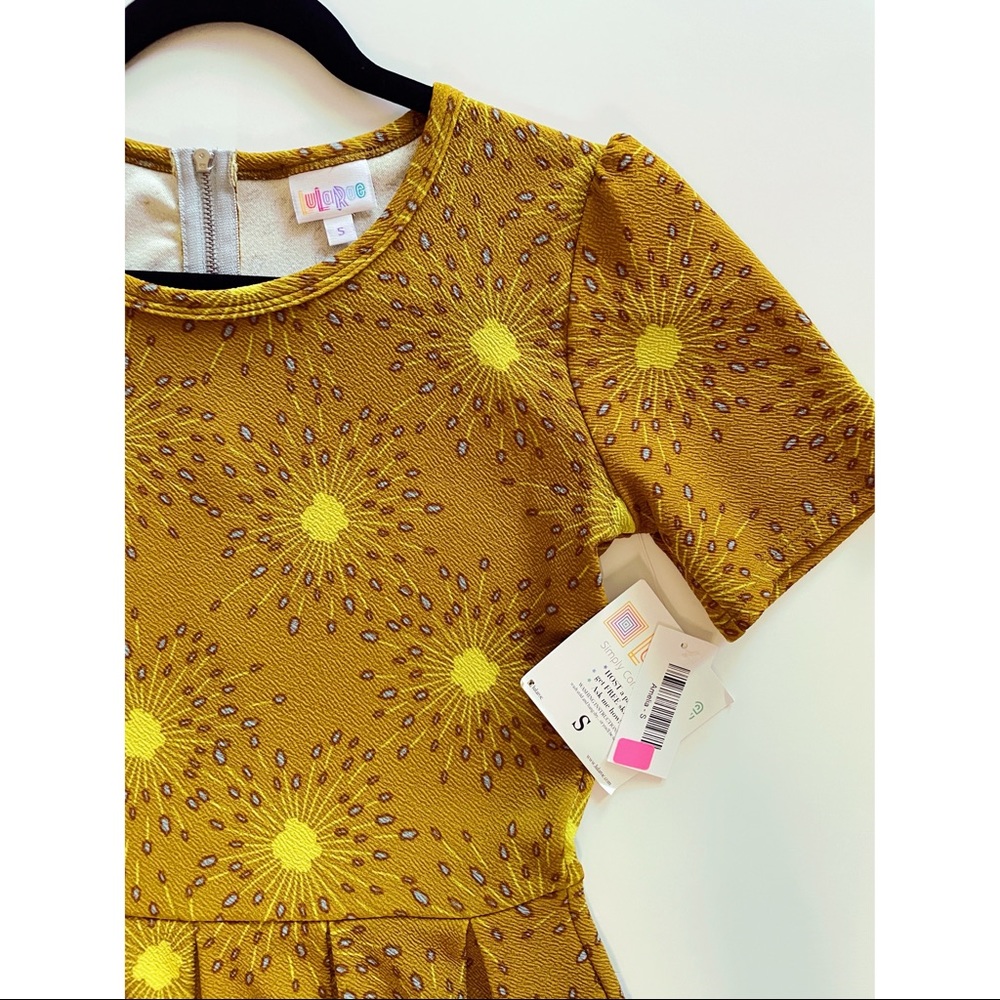 LulaRoe Mustard Amelia Dress
